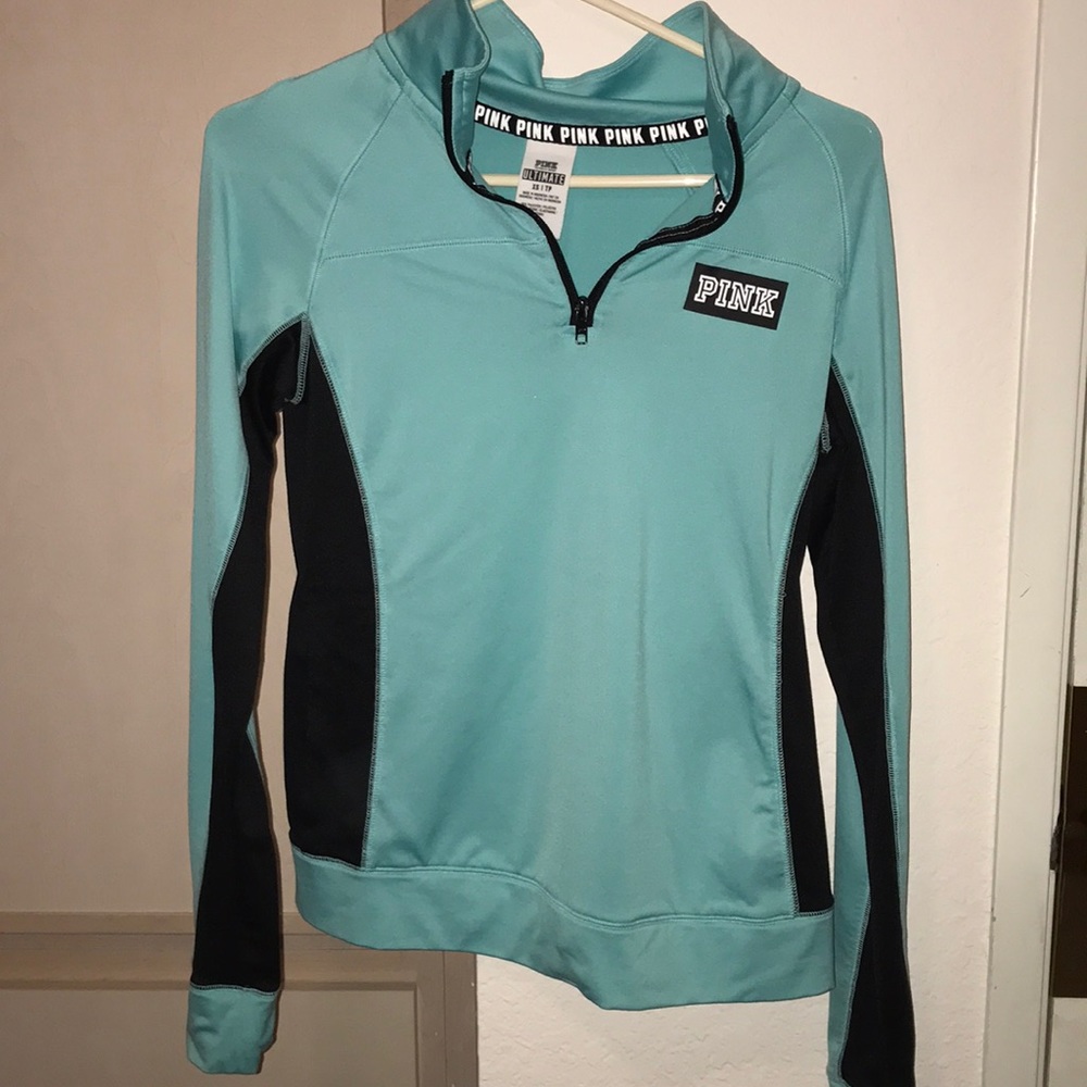 PINK VS - Mint/black Sweater